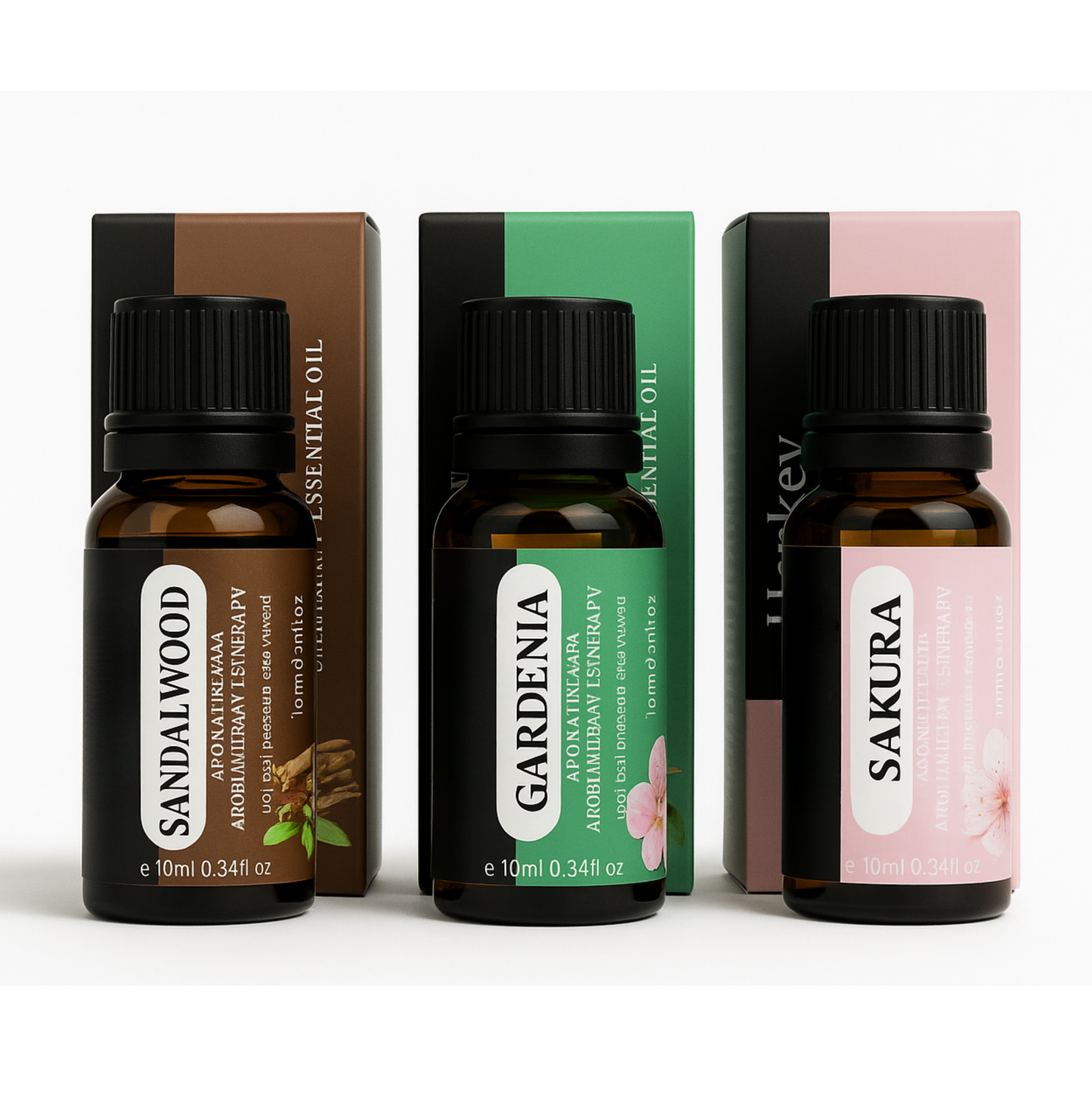 Essential Oils Bundle | Sakura, Gardenia & Sandalwood